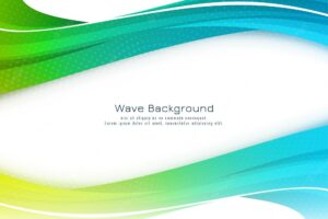 Elegant modern colorful wave dynamic design background