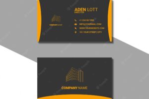 Elegant modern style corporate business card template