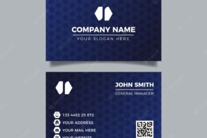 Elegant pattern business card template