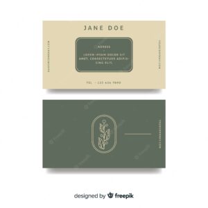 Elegant style business card template