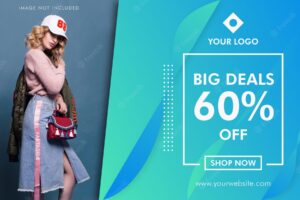 Fashion sale promotion banner template