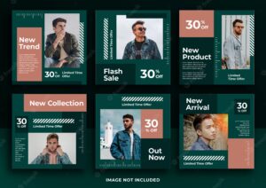 Fashion sale social media post or banner template