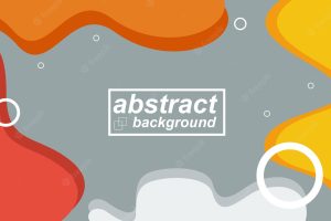 Flat design abstract shapes background