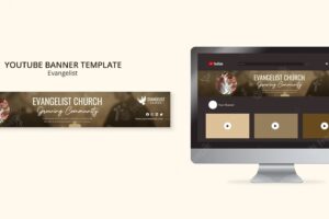 Flat design evangelist template