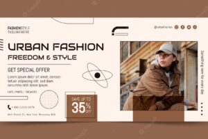 Flat design fashion collection sale banner