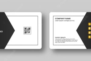 Flat and minimal business card creative and eligen business card template. minimal visiting card