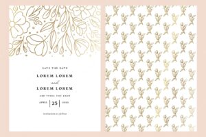Floral business identity stationery collection with letterhead thank card and business card