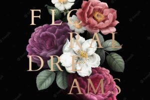 Floral dreams badge