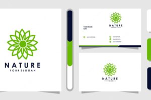 Flower logo  with line art style. logos can be used for spa, beauty salon, decoration, boutique. and business card