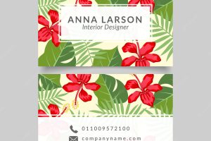 Flowers card interior designer