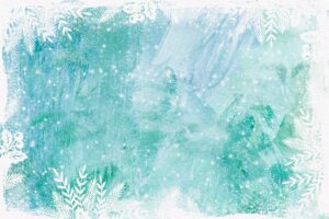 Frozen glass watercolour winter background