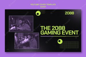 Gaming event youtube cover template