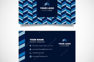 Geometric business card