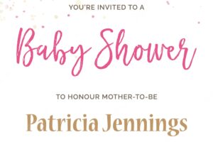 Gorgeous watercolor baby shower invitation