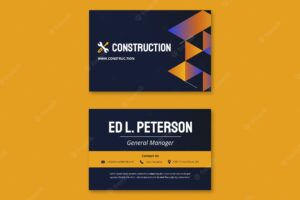 Gradient construction design template