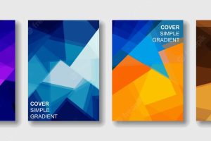Gradient design cover modern color and background poster trendy style