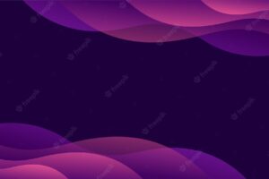 Gradient purple color background modern wave abstract design