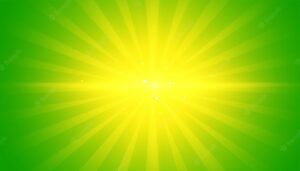 Green background with abstract flare effect design vector