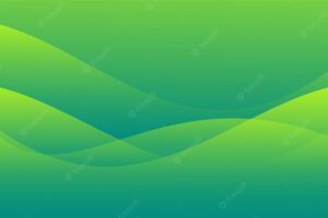 Green gradient background modern design wave shape