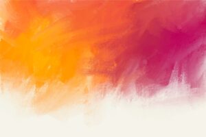 Hand painted background in violet and orange colours