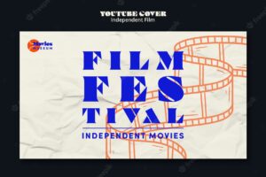 Independent film festival youtube cover template