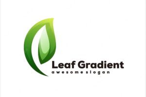 Leaf colorful logo illustration