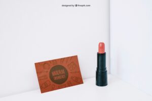 Lipstick and card