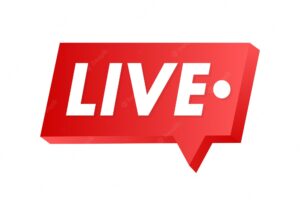 Live streaming logo business icon stream interface vector stock illustration