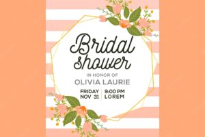 Lovely bridal shower design