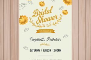 Lovely bridal shower invitation