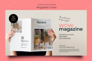 Magazine business youtube cover template