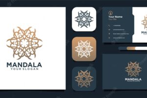 Mandala logo design and business card