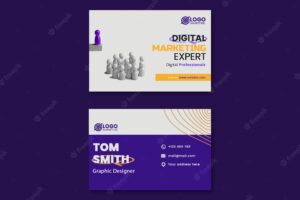 Marketing concept business card