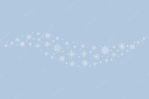 Merry christmas and happy new year background with christmas tree made of snowflakes vector illustration