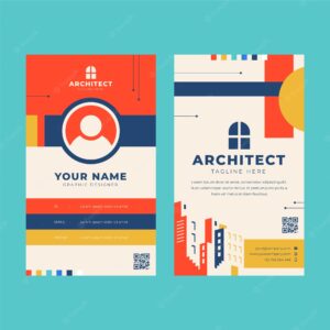 Minimal architecture project id card