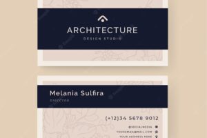 Minimal business card template concept