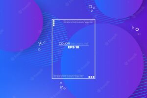 Minimal geometric background gradient shapes composition applicable for gift card poster on wall poster template landing page ui ux coverbook baner social media posted