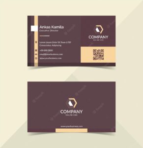 Minimalis business card design template