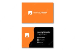 Minimalist designer business card template