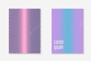 Minimalist trendy cover with line geometric elements and shapes