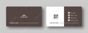 Modern business card creative business card template minimal and flat business card design template