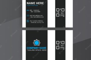 Modern business card design mockup template
