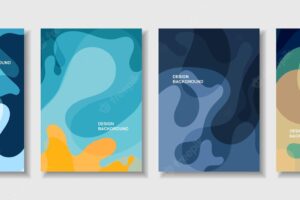 Modern cover style shape abstract colorful design and poster trendy background