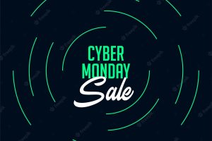 Modern cyber monday sale offer stylish background