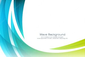 Modern stylish colorful wave design background