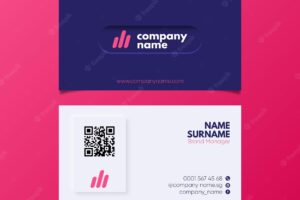 Neumorph business card template