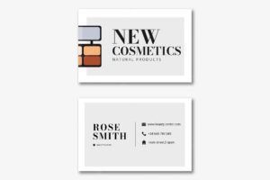 New cosmetics business card template