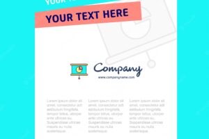 Presentation company title page design