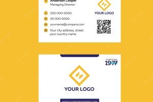 Professional business card template