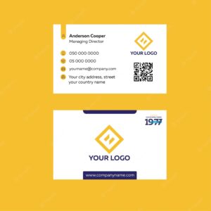 Professional business card template